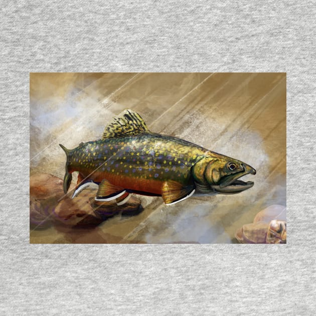 The Native Brook Trout Art by fishweardesigns